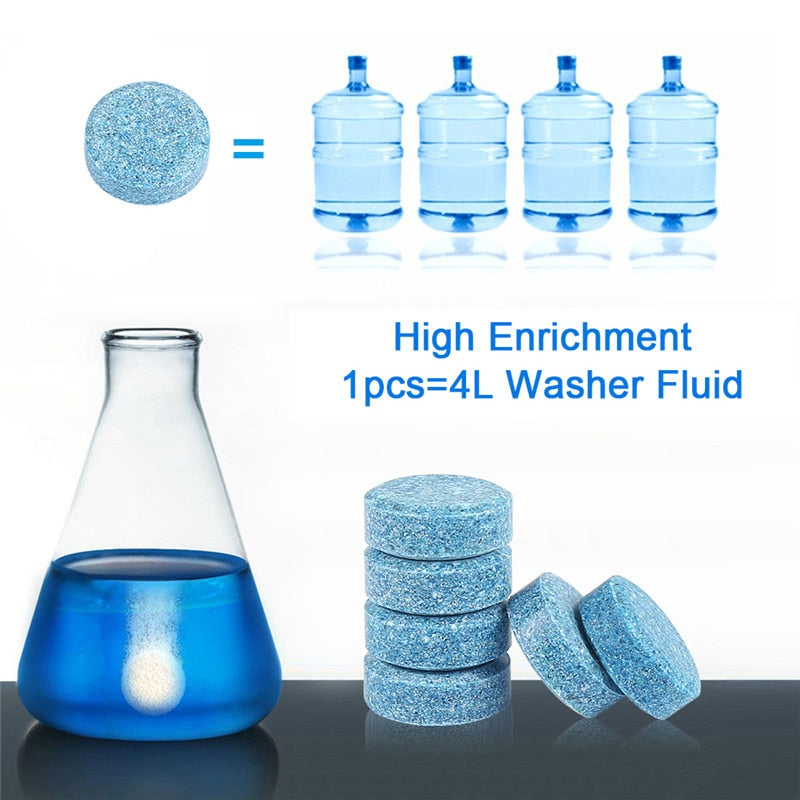 10PCS Car Windshield Cleaning Tablets – Concentrated Glass Cleaner