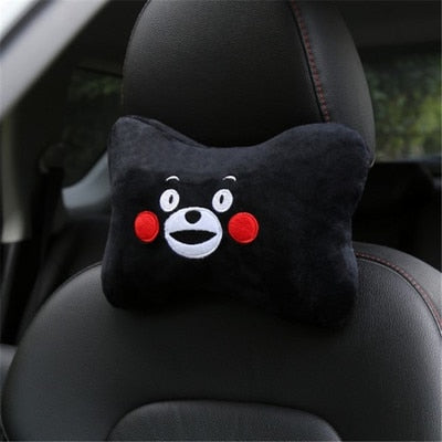 Cute Bear Car Neck Pillow – Comfortable Headrest Support