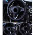 38CM Universal Car Steering Wheel Cover – Braided Protective Grip