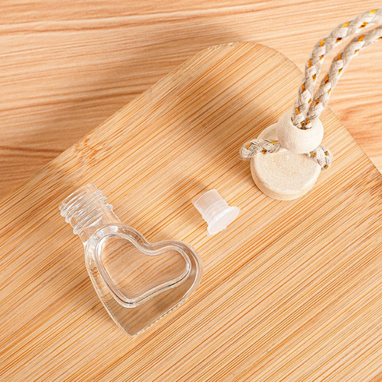 Car Perfume Pendant – Refillable Glass Scent Bottle