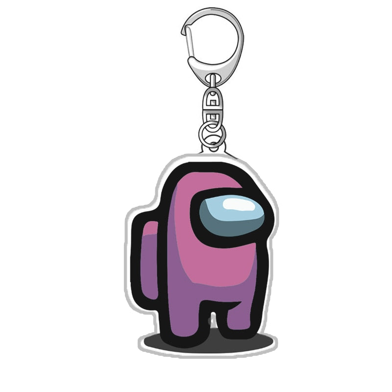 Among Us Acrylic Keychain – Colorful Car & Keychain Accessory